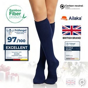 Ailaka British Bamboo Fiber First-Class Compression Socks for Long-Distance Flights, Compression Socks, Flight Socks, Jk Socks