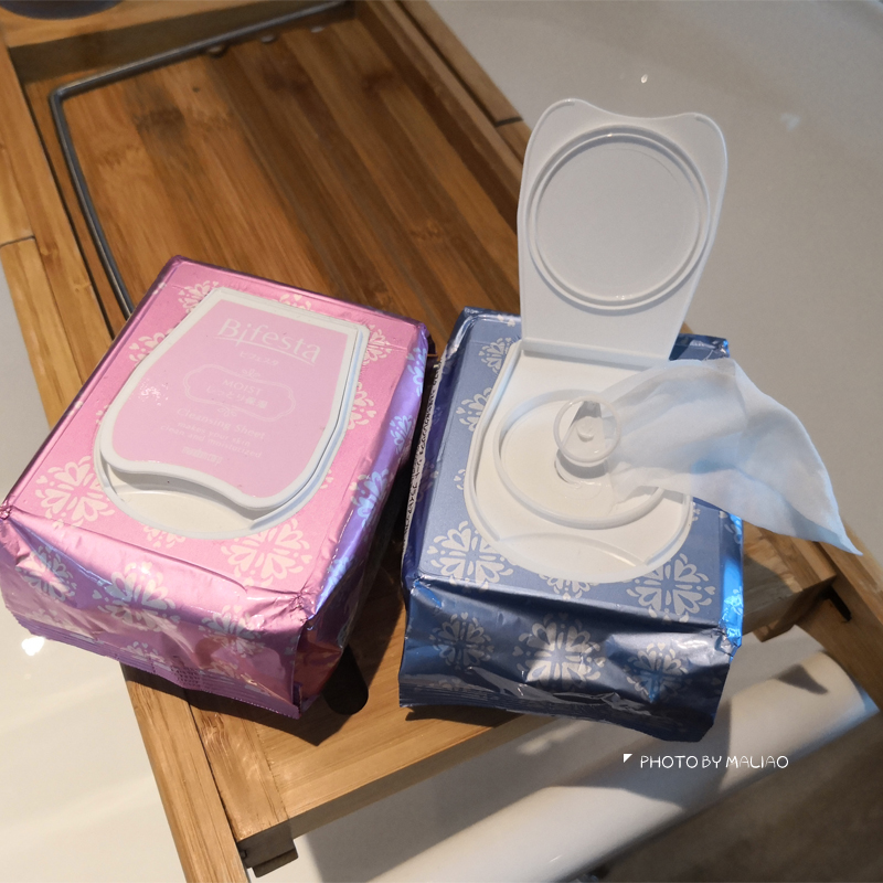 Japanese eye and lip makeup remover wet tissue disposable female face deep cleaning portable disposable makeup remover cotton