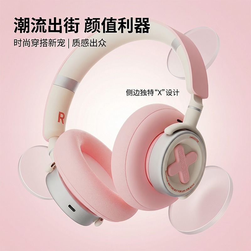 Berlin Sound Over-Ear Bluetooth Headphones -42Db Active Noise Cancellation Cinema-Level Dolby Atmos Gaming Headset