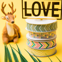 Beauty polyester gift packaging ribbon high-grade gilding ribbon diy handmade material cake edge belt webbing ribbon ribbon