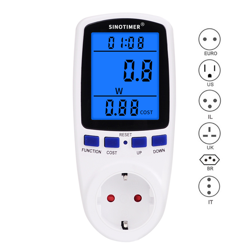 SINOTIMER Cross-border Timer Plug Sockets EU FR US UK BR AU IT IL PROFESSIONAL OUTLET
