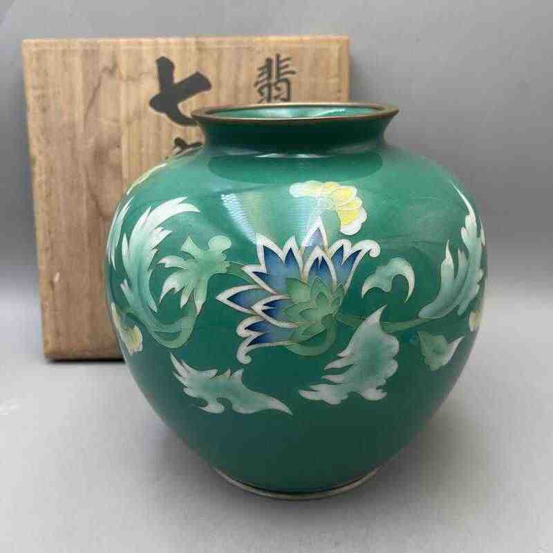 中国美術 骨董 景泰藍 七宝焼 飾瓶 花瓶 壺 中国美術 骨董 景泰藍 七宝焼 飾瓶 花瓶 壺