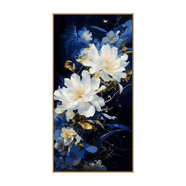 Self-painting digital oil painting diy coloring hand-filled hand-painted Chinese style porch oil painting gilt peony