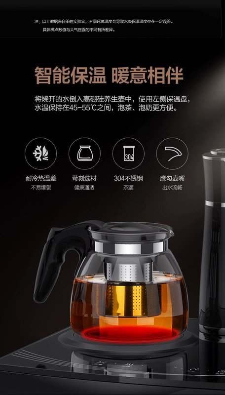 Trà thanh máy dọc hộ gia đình nước máy tính để bàn trà ấm trà bàn cà phê thanh kiểm tra loại với một tủ trà ấm trà