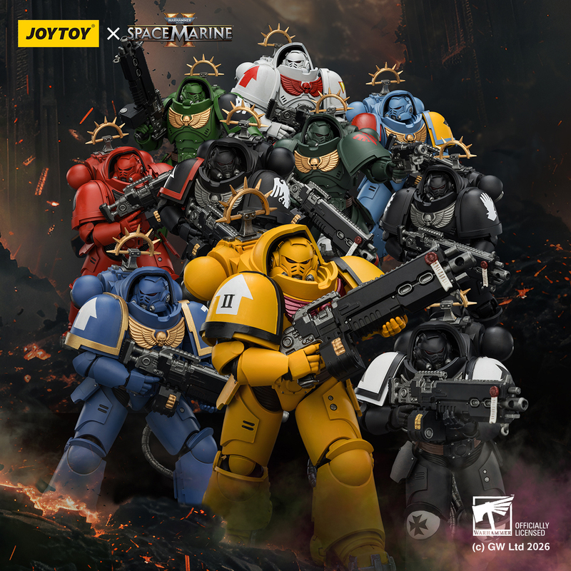 Joytoy Dark Source 1/18 Warhammer 40K Game Edition Heavy Arbiter Series Ten-Piece Set Collectible Figures