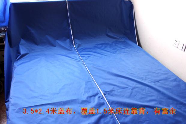 Sofa giường bụi vải che chống bụi bao phủ trang trí nội thất du lịch dã ngoại vải màu xám bìa bedspread đơn lớn dọn dẹp - Trang bị tấm ga spa