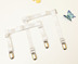 Garter vành đai đôi sử dụng chân vòng móc thời trang chống trượt kim loại mỏ vịt kẹp garter clip garter khóa áo sơ mi dây đai bó sát Nịt Tất