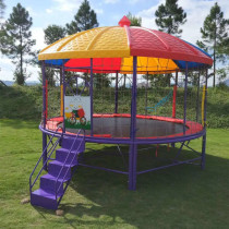 Childrens Bouncing bed outdoor childrens playground kindergarten multifunctional large trampoline outdoor bungee sticky music trampoline