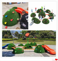 Kindergarten large climbing frame children outdoor sensory system physical training drill hole combination toy plastic amusement facilities