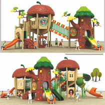 New kindergarten large small doctor slide combination Children Outdoor outdoor community amusement facilities plastic toys