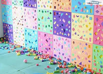 Kindergarten Wall shape parent-child pairing EVA creative interspersed puzzle building blocks childrens toys software building block wall