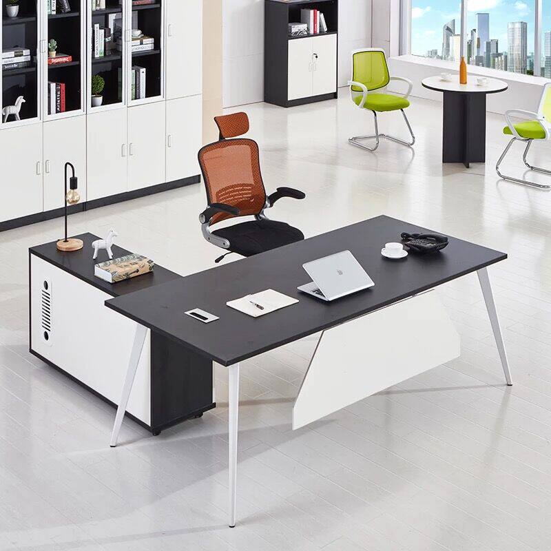 Manager table minimalist Hyundai boss Head Office Desk 1 6 Single middle class Tai Bandai with cabinet Fashion