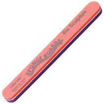 BiO sponge nail file (red and purple) 100 180