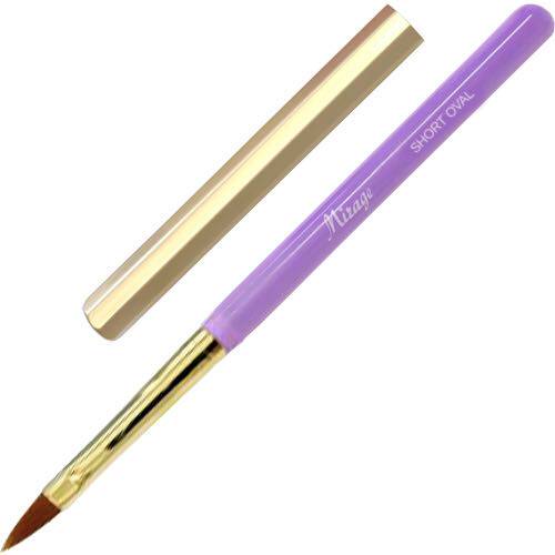 Mirage short elliptical crystal 3D sculpted flower pen