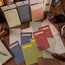 Book card material paper vintage basic student message note paper Hand account diy collage note paper no stickiness