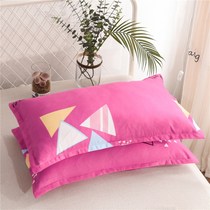 Summer pillow cover double trumpet stripe single pillow childrens 40x60 pillowcase A pair of cotton couple romantic