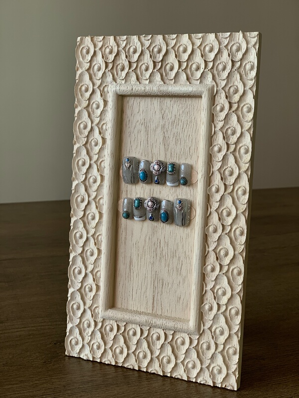 Tanghesnail『Fingertip Mongolian Robe Series-Turquoise Legend』 Ethnic Style Mongolian Style Wearable Manicure