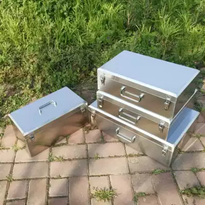 304 stainless steel toolbox lining household thickened 201 hardware tool box plumber repair storage box custom-made