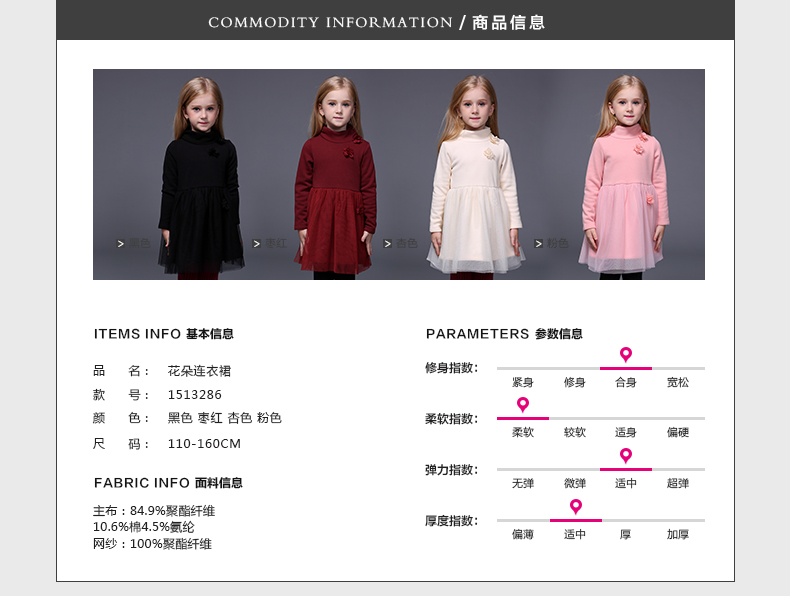 Robes pour fille MIQIDIDA en mélange - Ref 2046529 Image 7