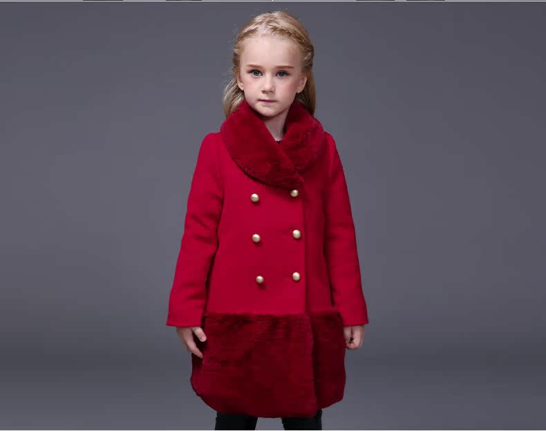 Manteau pour fille MIQIDIDA en mélange - Ref 2161581 Image 19