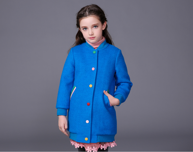 Manteau pour fille MIQIDIDA en mélange - Ref 2162170 Image 24