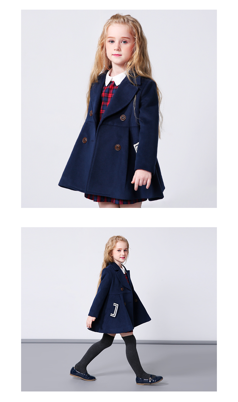 Manteau pour fille MIQIDIDA en mélange - Ref 2161735 Image 20