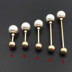 Thời trang hai đầu ngọc trai pin pin trâm đa dạng đơn giản linh hoạt chống đi áo len cardigan khăn choàng phụ kiện khóa ghim cài áo vest nữ Trâm cài