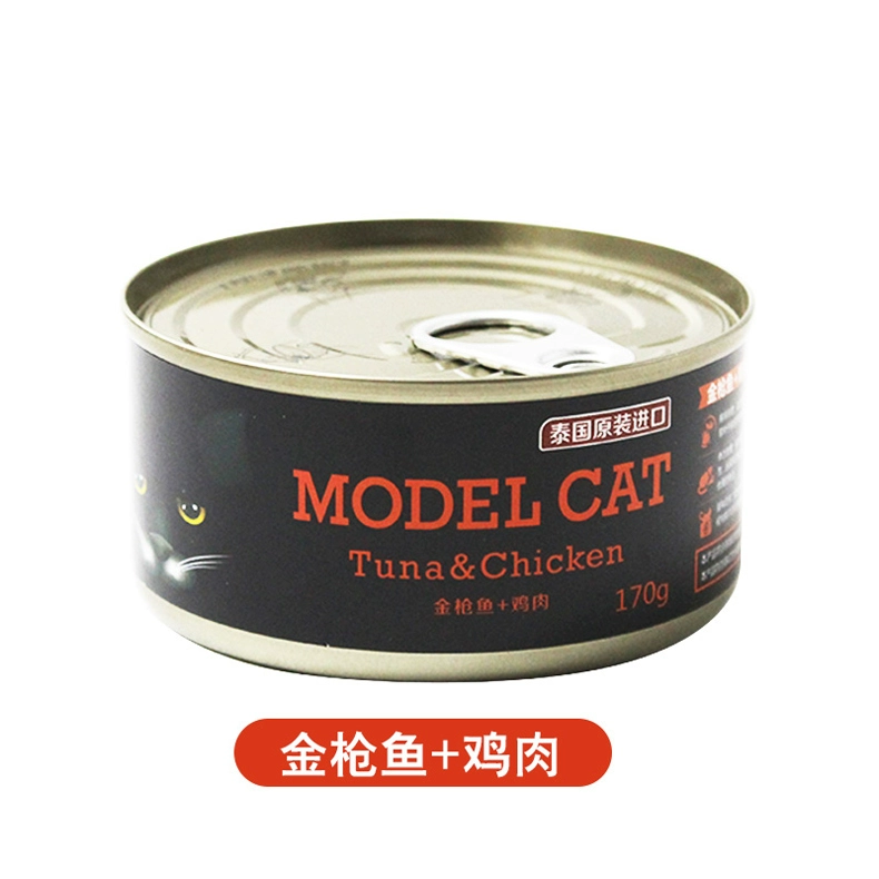 Đồ ăn nhẹ Mai Fudi nhập từ Thái Lan vào mèo đóng hộp 170g 12 túi Cá ngừ thức ăn ướt FCL thức ăn mèo royal canin