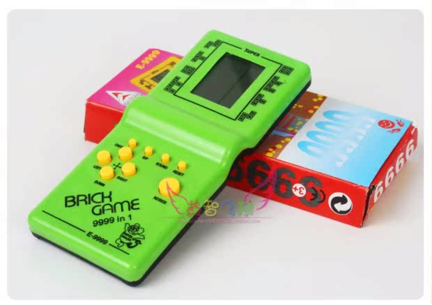 Tetris Pocket Rider Palm Màn hình lớn Màn hình lớn Đen và Trắng Máy trò chơi Giải trí Video Trò chơi máy chơi game retro mini
