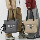 Вместительная и большая сумка через плечо, льняная сумка, портфель для мальчиков, для средней школы