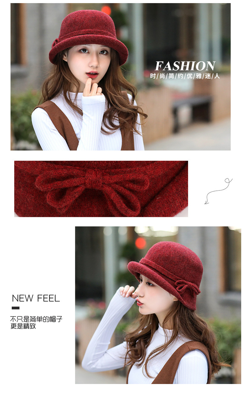 Chapeau pour femme en Melange de laine - Ref 3234059 Image 13