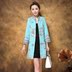 Áo khoác nữ phiên bản Hàn Quốc của áo len mỏng mỏng cho nữ mùa thu và mùa đông áo len dài đoạn 2016 quần áo nữ size lớn - Trung bình và dài Coat áo parka nữ Trung bình và dài Coat