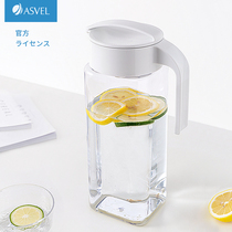 Japan ASVEl heat-resistant refrigerator cold kettle plastic household cold water pot explosion-proof large capacity Japanese cold water Cup