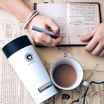 Japan asvel mug large capacity male business female student stainless steel water Cup portable car tea cup