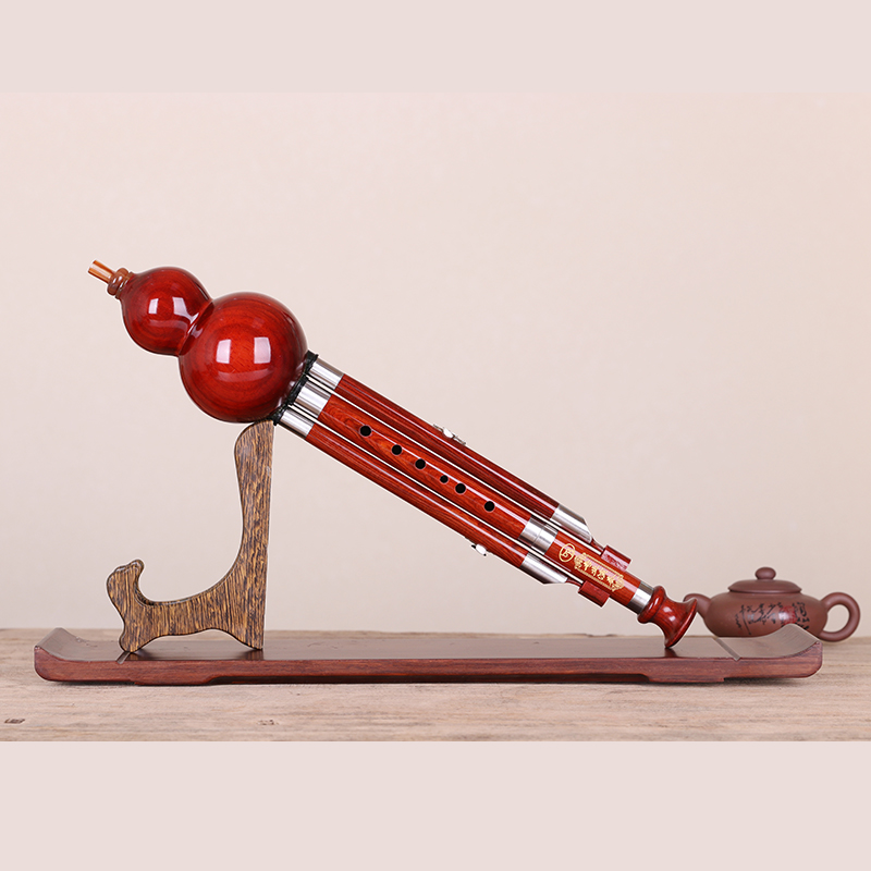 Huaning Full Red Wooden Hulusi C Cut in B Adult Children Beginology Self Taught Professional Playing Type Musical Instrument-Taobao