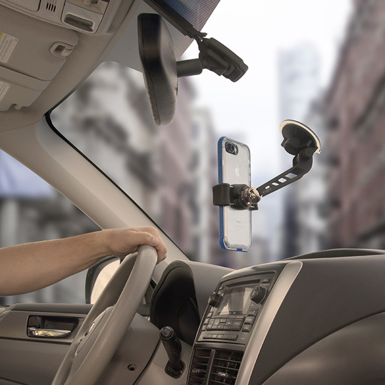 Nai Love NiteIze Steele windshield Sucker Type Stationary Clip Arm Type phone holder