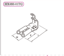 HXH Red Star plug-in HX480-41TQ 187 flagshaped terminal 0 5 reed 7000 discs
