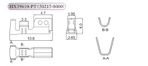 Connectors 35156 HX39610-PT pitch 3 96mm terminals 35313 wire to plate connector