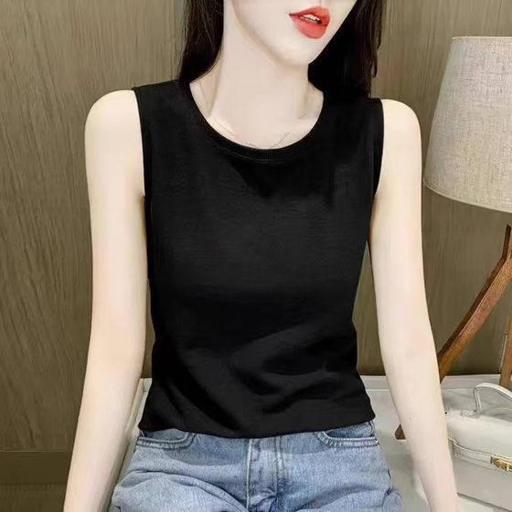 商场专柜撤回清仓捡漏背心女夏新款大码宽肩无袖t恤女打底衫上衣