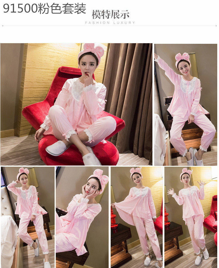 Pyjama pour femme      en Coton à manches - Ref 2996005 Image 20