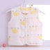 Áo vest bé gái cotton 6 lớp gạc vest sơ sinh áo gạc sơ mi nam và nữ mặc vest áo thun bé trai Áo ghi lê