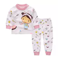 Quần áo bé gái cotton mùa thu quần dài 0-1-2-3-4 tuổi Đồ lót trẻ em phù hợp với đồ ngủ phù hợp với trẻ em quần áo giữ nhiệt nữ trung niên
