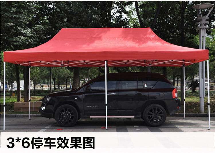 Outdoor advertising canopy UV-proof tent folding retractable large umbrella four-leg awning stall Square