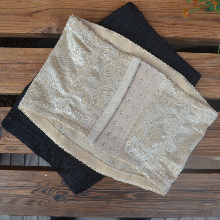 Summer ultra-thin bundle belly band with short section 20cm plastic body underwear powerful close-up stomach slim waist jacquard waist seal waist clamp