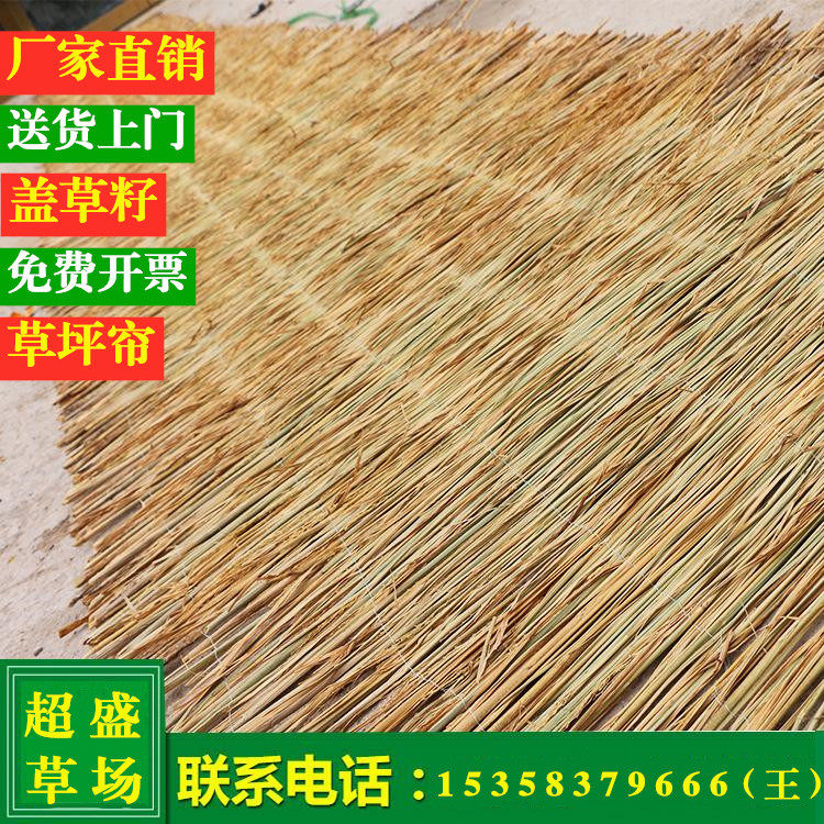 Greening and moisturizing lawn curtain cover grass seed grass curtain slope protection grass thatch woven straw curtain artificial weaving grass planting curtain