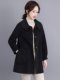 Double-sided cashmere coat for women mid-length 2023 new fashion cape high-end small horn button woolen coat