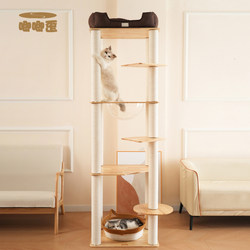 Haw crooked solid wood cat climbing frame stable and durable space capsule cat nest cat tree cat scratch column cat scratch board large cat supplies