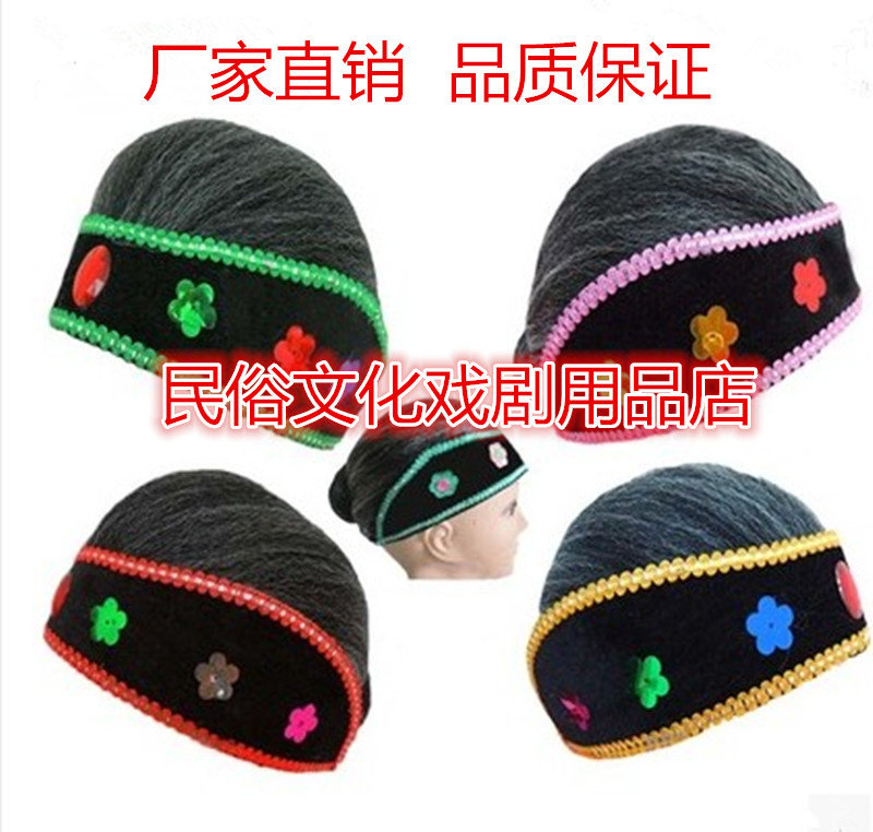 Old lady's wig wife headgear headgear headgear headgear for children's wig old grandma's wig stage performance props
