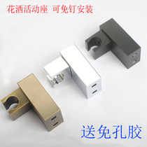 Square ancient bronze color plated black shower active seat wall seat shower suction basin adjustable lotus hanging seat sub-free