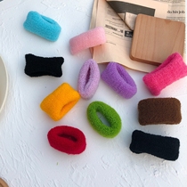 Candy color high stretch towel Hairband Korean Net red hair tie tie hair tie thick hair cord hair accessories